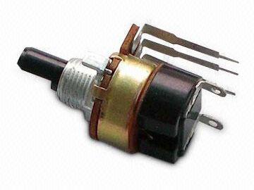 17mm Metal Shaft 500 ohm Potentiometer Switch, WH168 Series