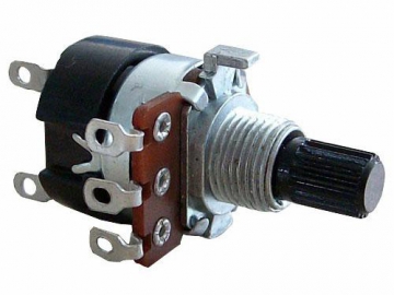 17mm Metal Shaft 500 ohm Potentiometer Switch, WH168-1