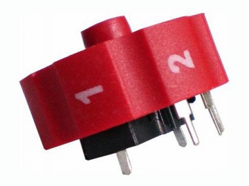 28mm Metal Shaft 10K ohm Rotary Potentiometer Switch, WH028-16