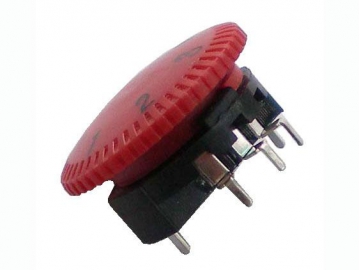 28mm Metal Shaft 10K ohm Rotary Potentiometer Switch, WH028-11