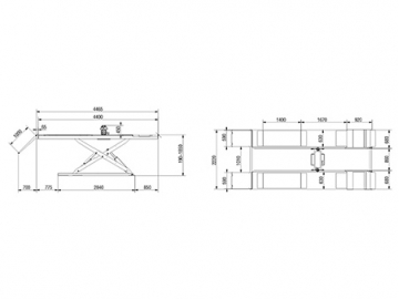 8800 lb. Capacity Scissor Car Lift