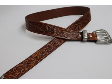 Embossed Leather Belt