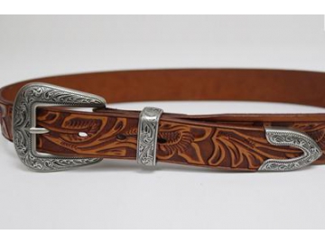 Embossed Leather Belt