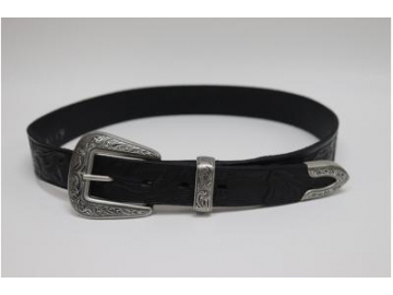 Embossed Leather Belt