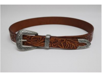 Embossed Leather Belt