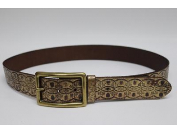 Embossed Leather Belt