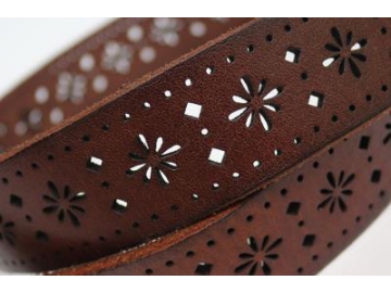 Leather Cut Out Belt