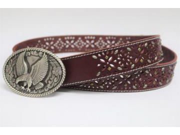 Leather Cut Out Belt