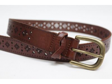 Leather Cut Out Belt