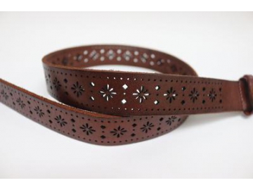 Leather Cut Out Belt