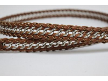 Handmade Leather Braided Belt, Plait Belt