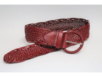 Handmade Leather Braided Belt, Plait Belt