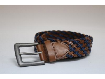 Handmade Leather Braided Belt, Plait Belt