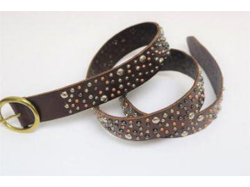 Studded Leather Belt, Rivet Belt