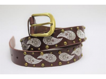 Studded Leather Belt, Rivet Belt