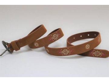 Cow Suede Leather Belt