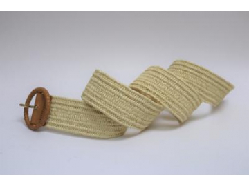 Braided Cotton Belt, Straw Belt