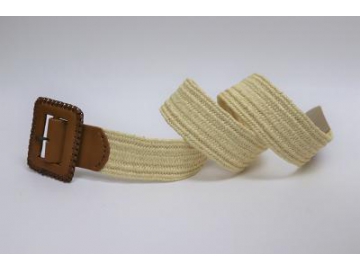 Braided Cotton Belt, Straw Belt