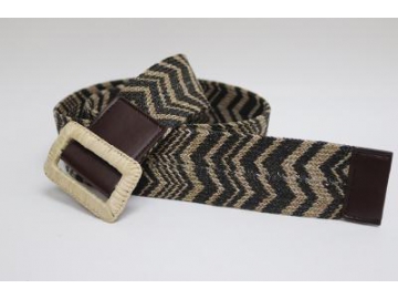 Braided Cotton Belt, Straw Belt