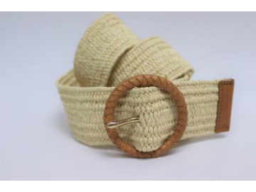 Braided Cotton Belt, Straw Belt