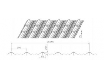 Roll Forming Line for Metal Tile Roofing