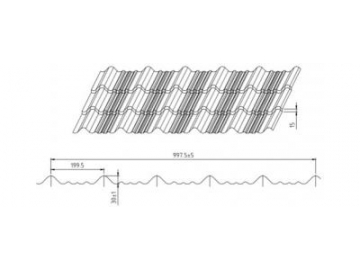 Roll Forming Line for Metal Tile Roofing