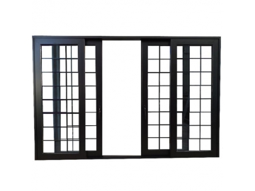 Aluminum Sliding Door, with Aluminum reinforcing Bar