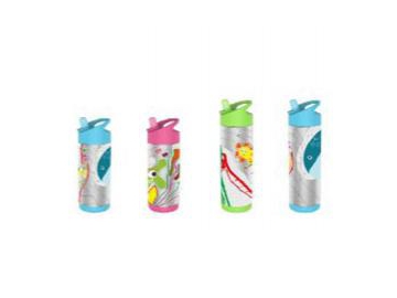 Water Bottle for Kids Stainless Steel Bottle with Flip Straw