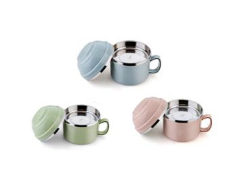 Stainless Steel Food Canister Food Flask with Handle