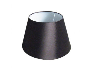 Oval Black Polyester Varnished Fabric Lampshade, Coverlight (Model Number:DJL0136)