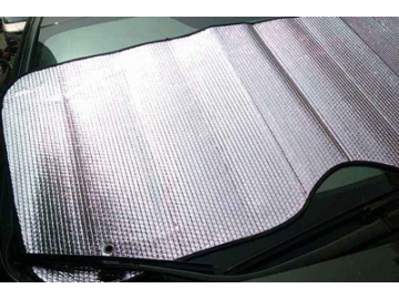 HD-0904 Automatic Car Sunshade Making Machine, Ultrasonic Quilting, Slitting, and Cross Cutting