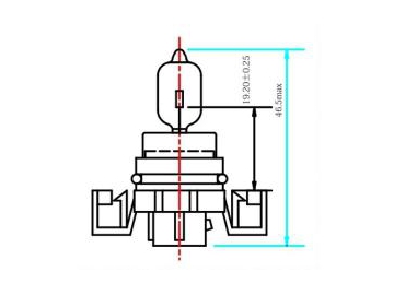 H16 Halogen Headlight Lamp