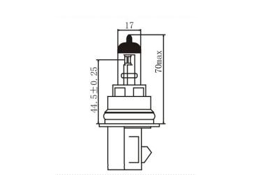 HB1 (9004) Auto Headlight Bulb