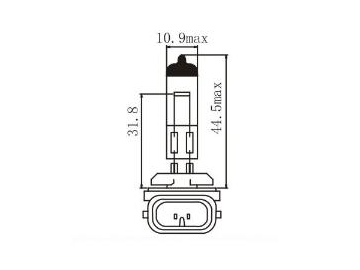 H27W/2 881 Auto Headlight Bulb