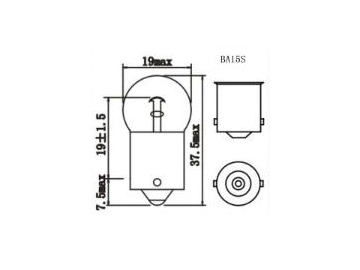 G18 R10W Indicator Lamp