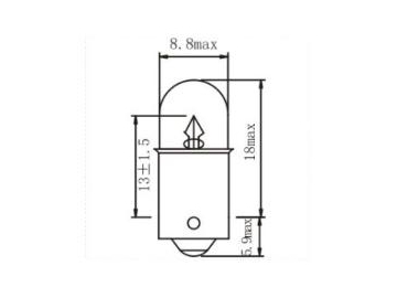 T8.5 T4W Auto Miniature Bulb