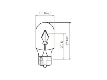 W16W T15 Auto Wedge-Base Bulbs