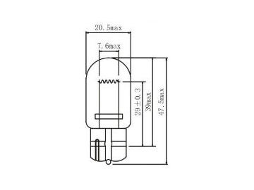 W21W T20 Auto Wedge-Base Bulbs