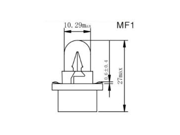 MF1,2,3,4 Dashboard Bulb