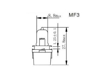 MF1,2,3,4 Dashboard Bulb