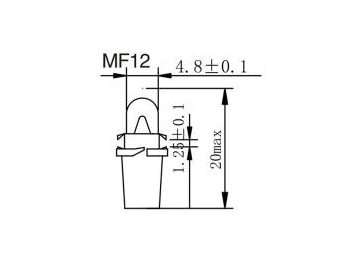 MF10, 11, 12, 14 Dashboard Bulb