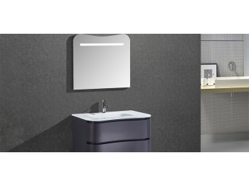 IL1793 Matte Blue Wall Mount Vanity with Mirror