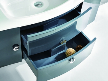 IL1905G Blue Bathroom Vanity Set with Lighted Mirror