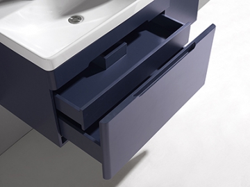 IL-2553 Matte Blue Bathroom Cabinet Set with Mirror