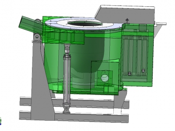 Regenerative Gas Fired Tilting Crucible Furnace