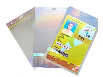 Heat Laminating Holographic Pouches