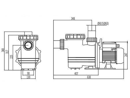Swimming Pool Pump, DXD-315FM
