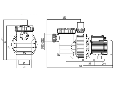 Swimming Pool Pump, Series DXD-320XM