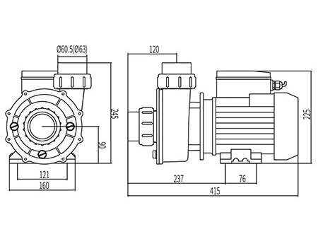 SPA Massage Tub Pump, DXD-320E