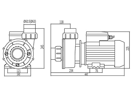 SPA Massage Two-Speed Pump, DXD-320ES